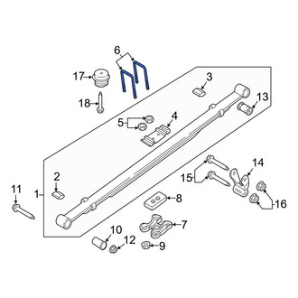 Ford OE - Leaf Spring Axle U-Bolt