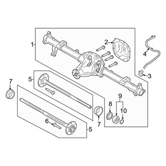 Ford OE - Rear Suspension - Rear Axle (With 9.75 Axle)