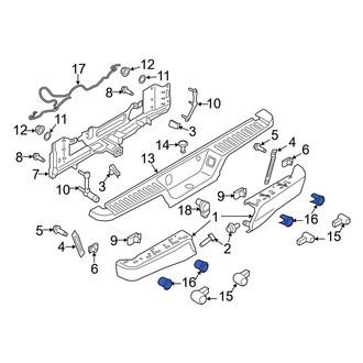 Ford OE - Rear Left Inner Parking Aid Sensor Housing