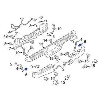 Ford OE - Bumper Face Bar Nut