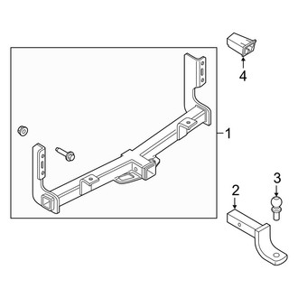 Ford OE - Rear Bumper - Trailer Hitch Components (Accessory)