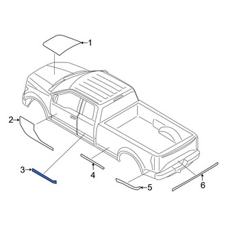Ford OE - Rear Left Door Decal
