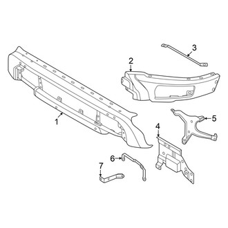 Ford OE - Front Bumper - Bumper & Components (With Modular Bumper and Mounts), (Tremor)