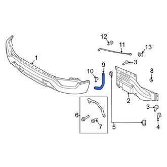Ford OE - Front Left Lower Inner Bumper Face Bar Bracket
