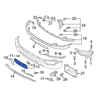 Ford OE - Front Lower Center Bumper Cover Spacer Panel