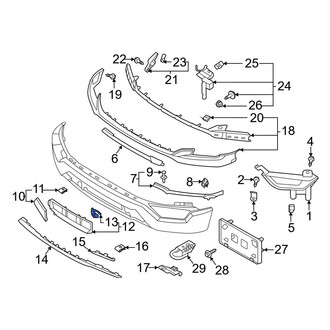 Ford OE - Bumper Cover Spacer Panel Clip