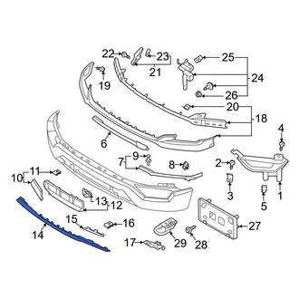 Ford OE - Front Lower Center Bumper Trim