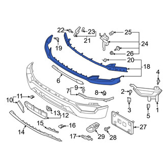 Ford OE - Front Upper Bumper Trim