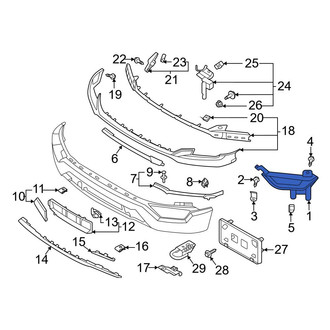 Ford OE - Front Left Lower Bumper Cover Spacer Panel
