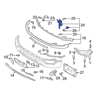 Ford OE - Front Left Radiator Support Air Duct