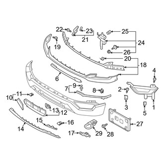 Ford OE - Front Bumper - Bumper & Components (Bumper Trim)