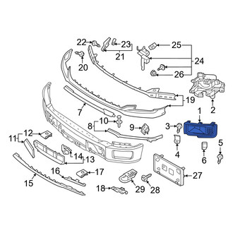 Ford OE - Front Left Lower Bumper Cover Spacer Panel
