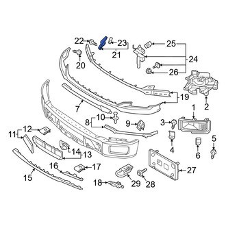 Ford OE - Front Left Bumper Cover Reinforcement