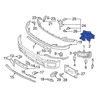 Ford OE - Left Bumper Cover Spacer Panel Bracket