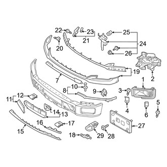 Ford OE - Front Bumper - Bumper & Components (Bumper Trim)