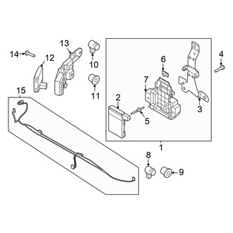 Ford OE - Front Bumper - Bumper & Components (Electrical Components), (King Ranch / Lariat / Limited / Platinum / Police Responder / SSV / Tremor / XL / XLT)