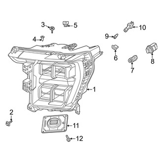 Ford OE - Front Lamps - Headlamp Components (LED, W/O Adaptive Lamps)