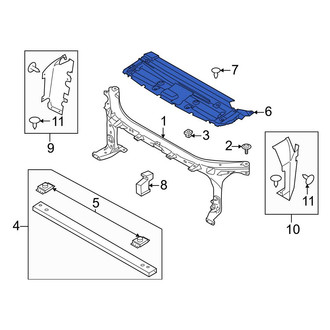 Ford OE - Front Radiator Support Access Cover