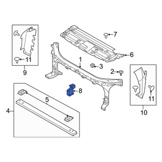 Ford OE - Front Radiator Support Air Deflector