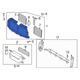 Ford OE - Front Upper Radiator Shutter Assembly