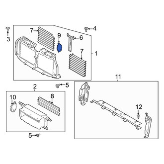 Ford OE - Front Upper Radiator Support Air Deflector Actuator