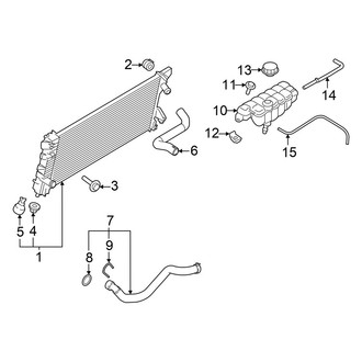 Ford OE - Cooling - Radiator & Components (2.7L)