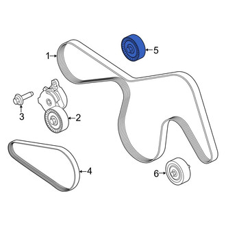 Ford OE - Upper Accessory Drive Belt Idler Pulley