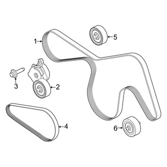 Ford OE - Cooling - Belts & Pulleys (2.7L)