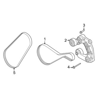 Ford OE - Cooling - Belts & Pulleys (King Ranch / Lariat / Limited / Platinum / Police Responder / SSV / Tremor / XL / XLT 3.5L Gas)