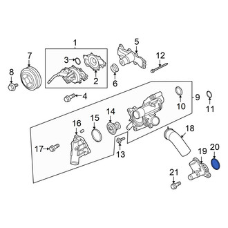 Ford OE - Engine Coolant Water Outlet Seal