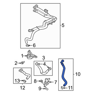 Ford OE - Lower Radiator Coolant Hose