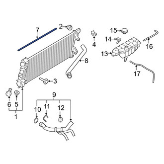 Ford OE - Upper Radiator Air Seal