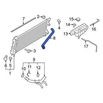Ford OE - Upper Radiator Coolant Hose