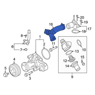 Ford OE - Engine Coolant Pipe