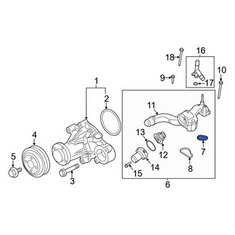 Ford OE - Engine Coolant Thermostat Housing Gasket