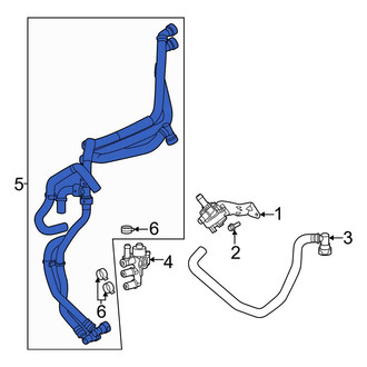 Ford OE - Lower Radiator Coolant Hose