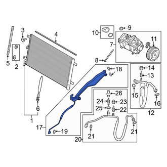 Ford OE - A/C Refrigerant Suction Hose