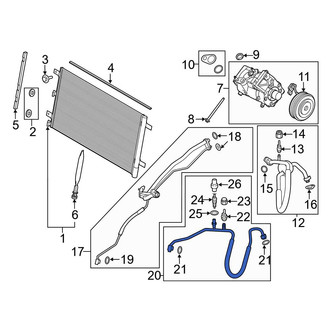 Ford OE - A/C Refrigerant Discharge Hose