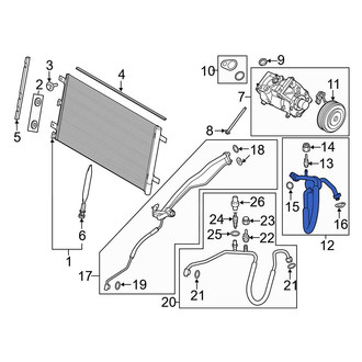 Ford OE - Front A/C Refrigerant Suction Hose