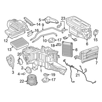 Ford OE - Air Conditioner & Heater - Evaporator & Heater Components (With Dual Zone A/C)