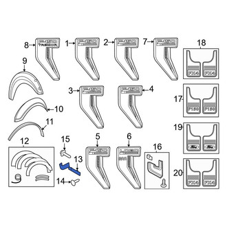 Ford OE - Front Right Fender Liner Extension