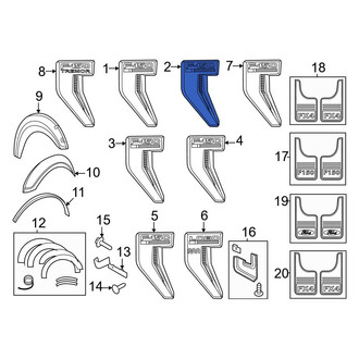 Ford OE - Front Left Fender Emblem