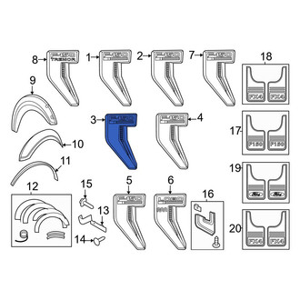 Ford OE - Front Left Fender Emblem