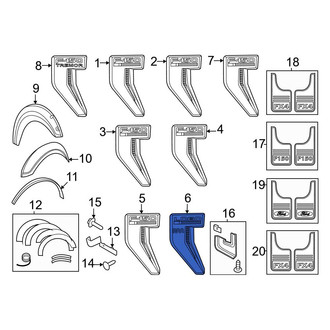 Ford OE - Front Left Fender Emblem