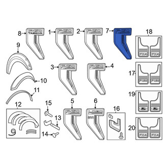Ford OE - Front Left Fender Emblem
