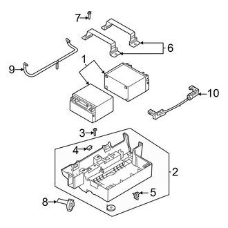 Ford OE - Electrical - Battery (Conventional, Rear)