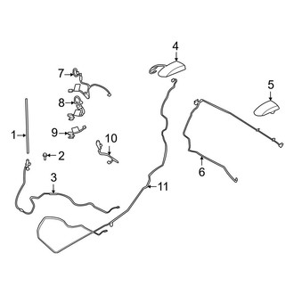 Ford OE - Electrical - Antenna (W/O Satellite Radio), (King Ranch / Lariat / Limited / Platinum / Police Responder / SSV / Tremor / XL / XLT)