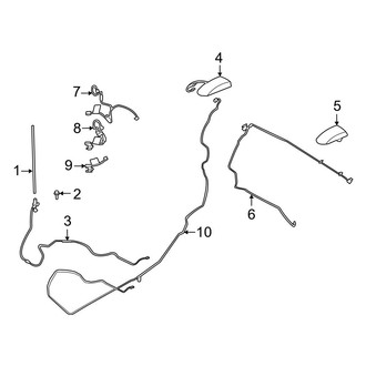 Ford OE - Electrical - Antenna (With Satellite Radio), (King Ranch / Lariat / Limited / Platinum / Police Responder / SSV / Tremor / XL / XLT)