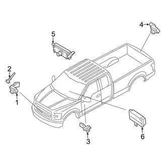Ford OE - Electrical Components (Camera System), (King Ranch / Lariat / Limited / Platinum / Police Responder / SSV / Tremor / XL / XLT)