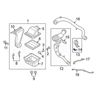 Ford OE - Engine Air Intake Hose Grommet